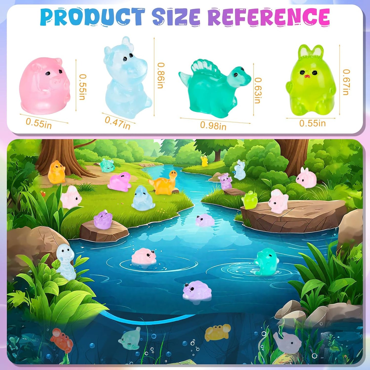 🔥Hot Sale 60% Off 🐼Mini Glow in The Dark Animal Resin Models 🐼