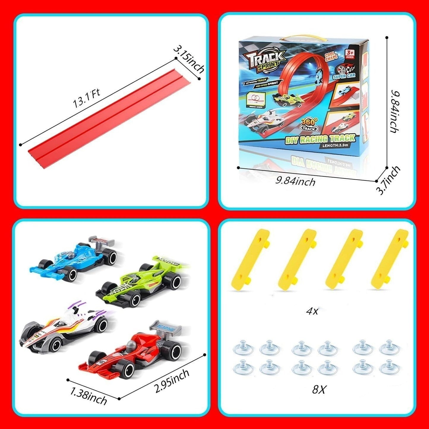 🎁Early Christmas Hot Sale 49% OFF🎅DIY Flexible Racing Track Toy