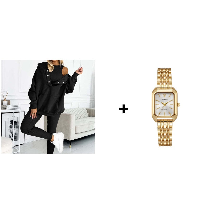 ⏳Time-limited Special £25.99⏰Hooded Casual and Comfortable Sweatshirt Suit