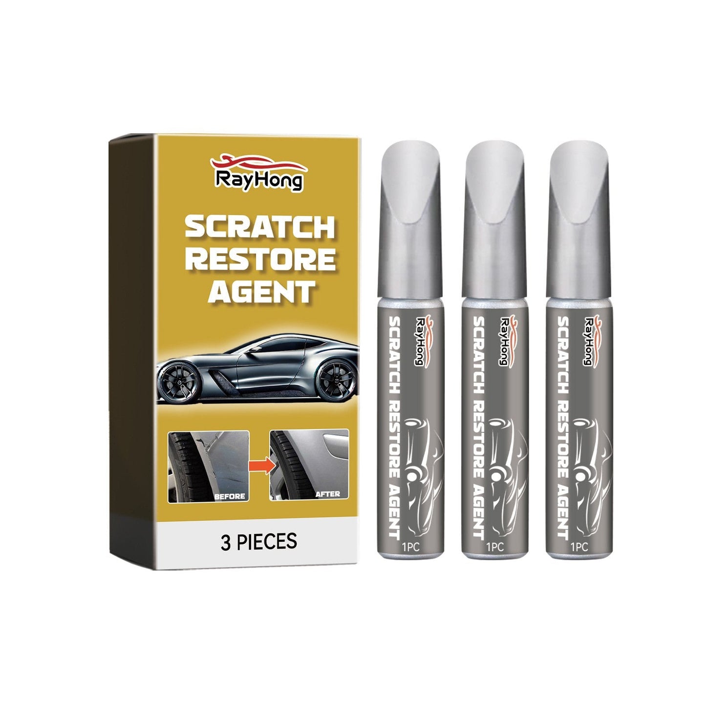 ⏳Last Day BUY 2 GET 1 FREE!!💡🔥Magic Car Scratch Repair Pen🚗 - Quick Fix for Scratches and Scuffs