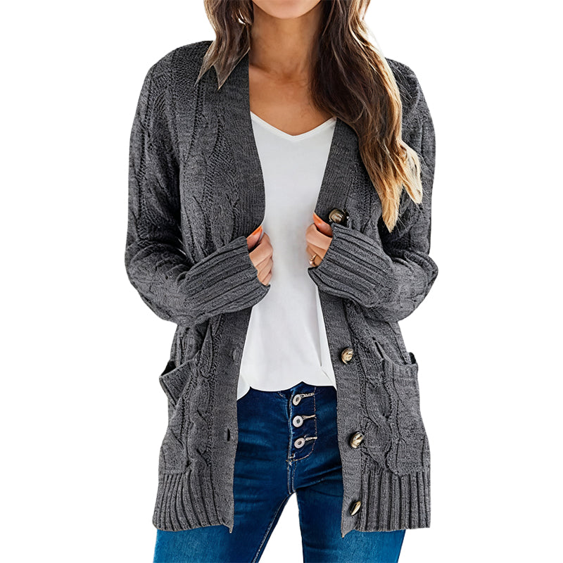 Women's Autumn Midi-Length Knit Sweater 🧥 – Layers Over Tees/Under Coats, Ideal for Office & Brunch Gatherings 💼