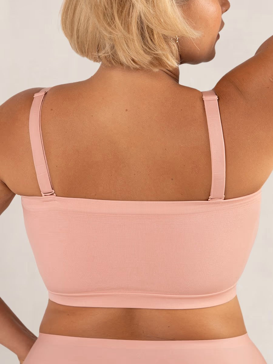 ⛱️Last Day Special Price £10.99!!🤩🔥Convertible Strapless Bandeau Bra with Wireless Comfort, Anti-Slip Grip & Removable Straps