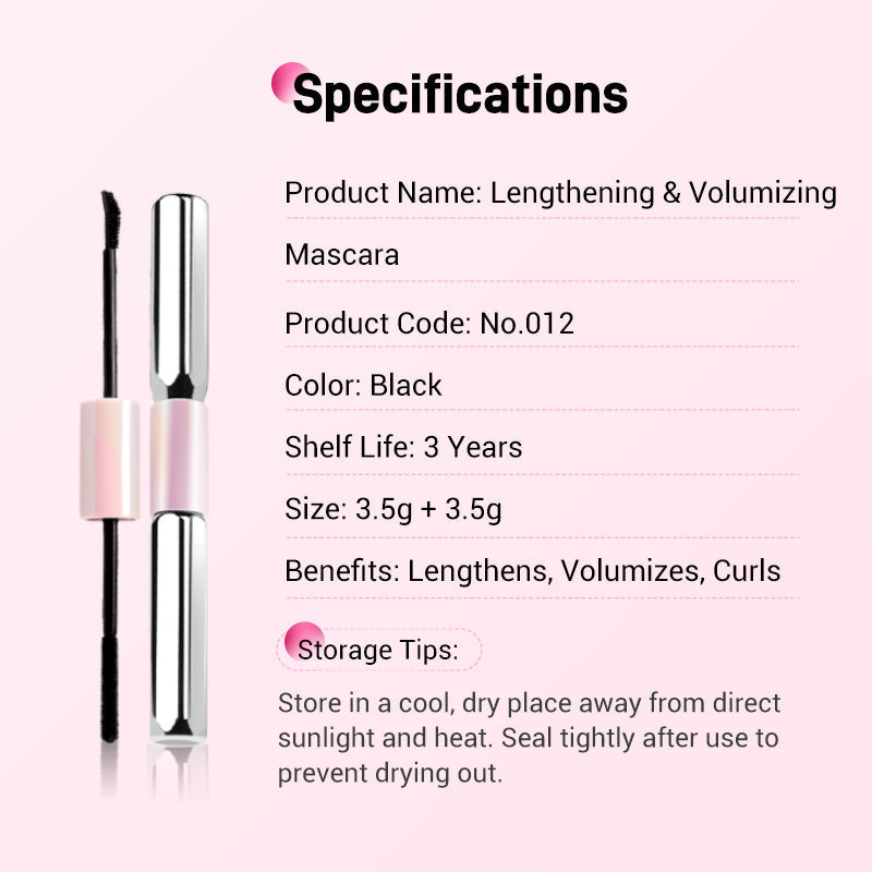 🥳2026 HOT SALE🥳💞50K+ SOLD! Double-Ended Waterproof Volumizing Mascara