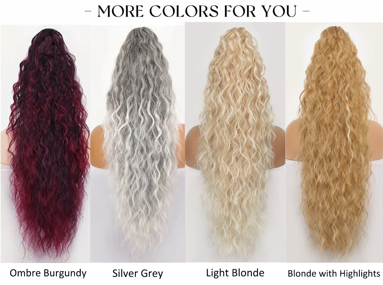 🌸LAST DAY PROMOTION - 50%OFF🌸Curly Wavy Frizzy Hair Extension with Ponytail