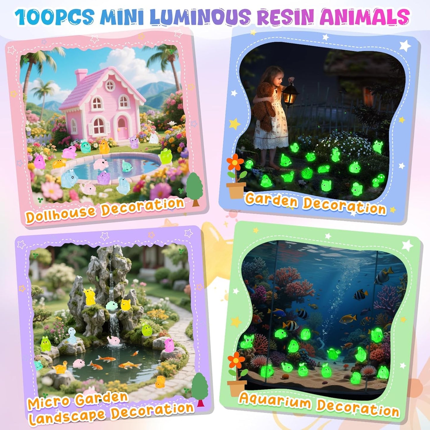 🔥Hot Sale 60% Off 🐼Mini Glow in The Dark Animal Resin Models 🐼