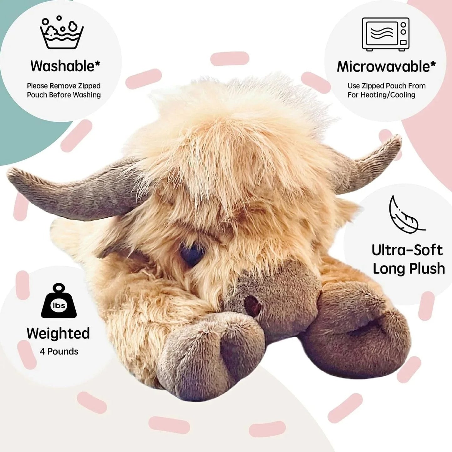 š„Hot Sale 60% OffšCute Cartoon Highland Cow Stuffed Toy