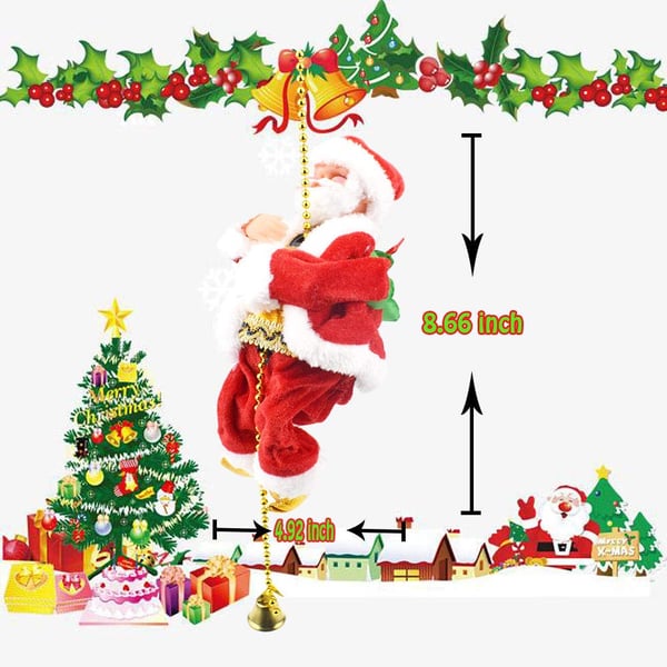 ๐ฅ Start preparing now-Up to 50% OFF ๐
๐ป๐Electric Chimney Climbing Santa Claus Musical Toys