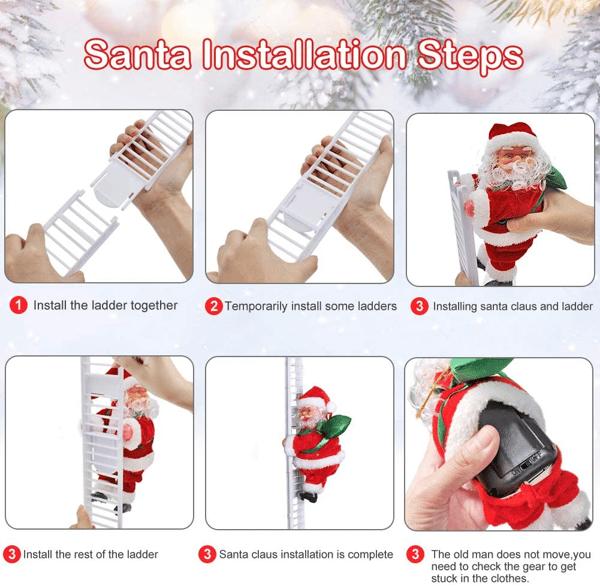 ๐ฅ Start preparing now-Up to 50% OFF ๐
๐ป๐Electric Chimney Climbing Santa Claus Musical Toys