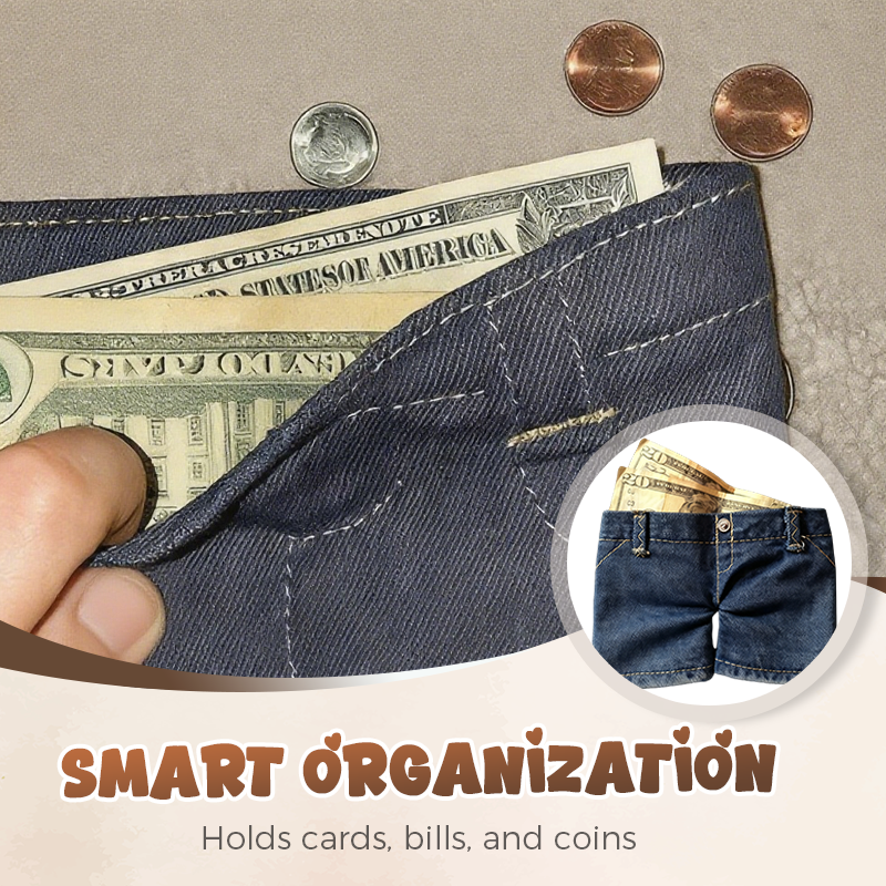 🔥Hot Sale 68% Off🎁Stylish Creative Mini Jeans-Shaped Wallet