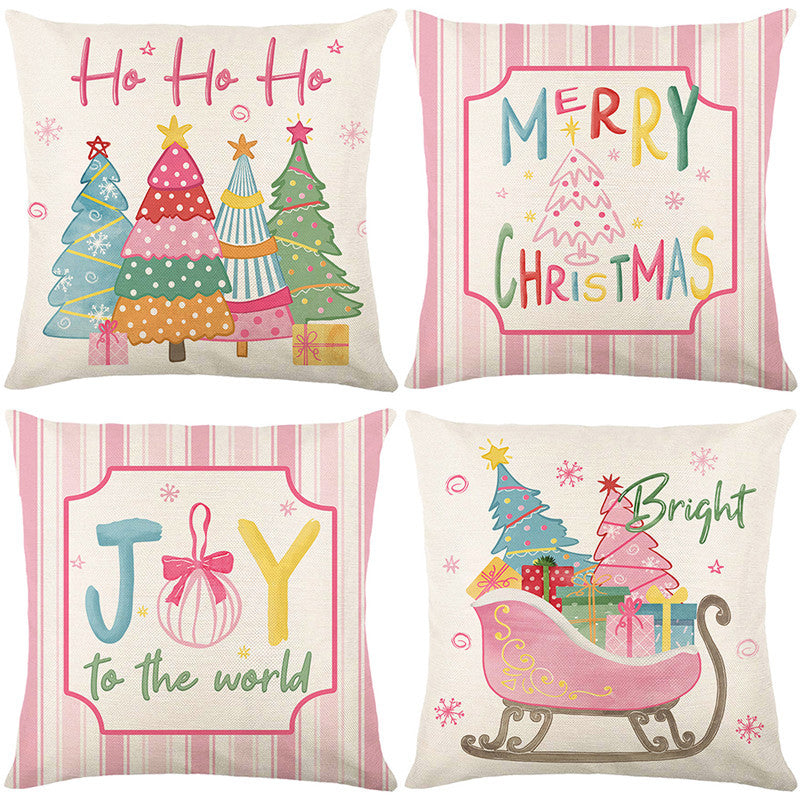 🔥LAST DAY SALE 56% OFF🔥Cute Christmas Print Pillow Cover