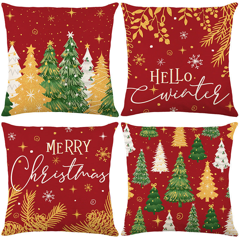 🔥LAST DAY SALE 56% OFF🔥Cute Christmas Print Pillow Cover
