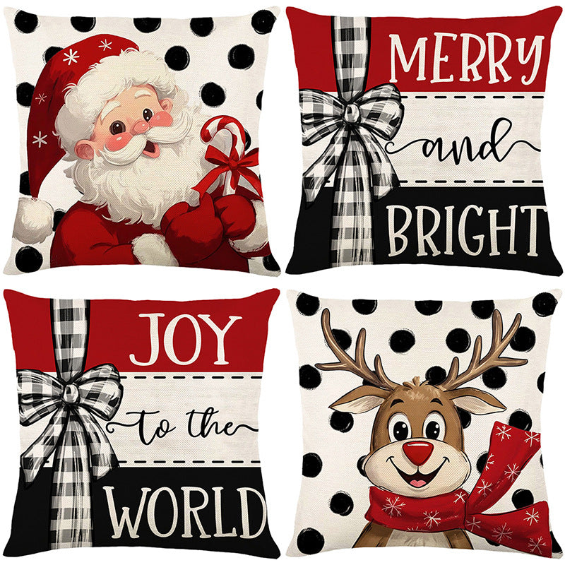 🔥LAST DAY SALE 56% OFF🔥Cute Christmas Print Pillow Cover