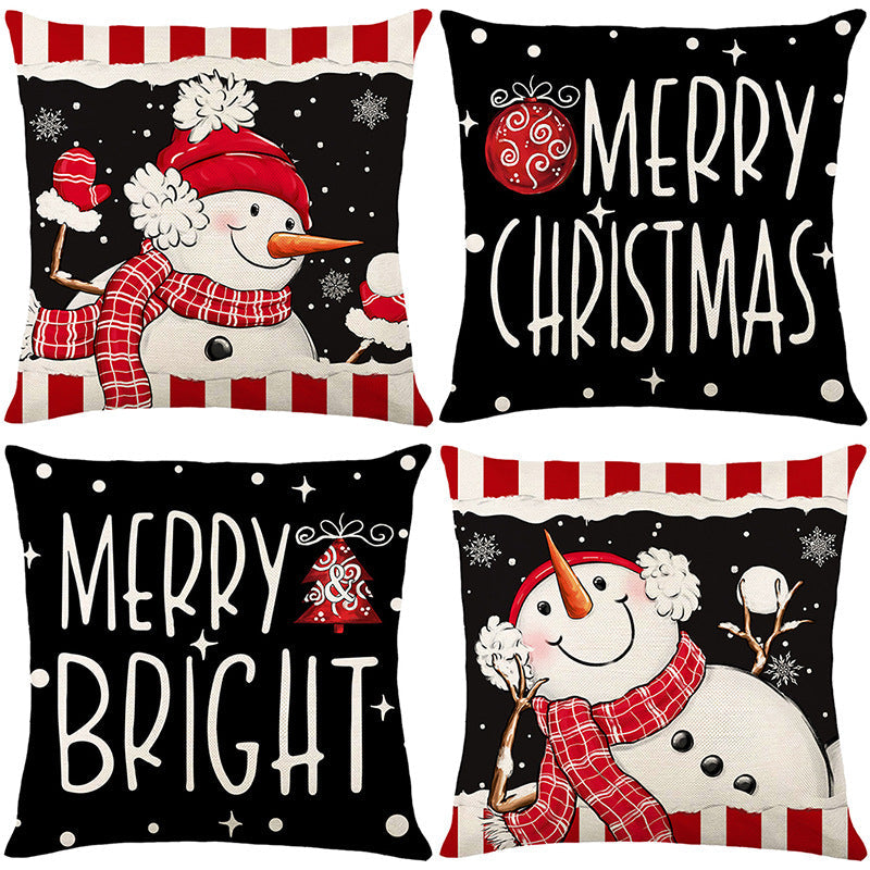 🔥LAST DAY SALE 56% OFF🔥Cute Christmas Print Pillow Cover