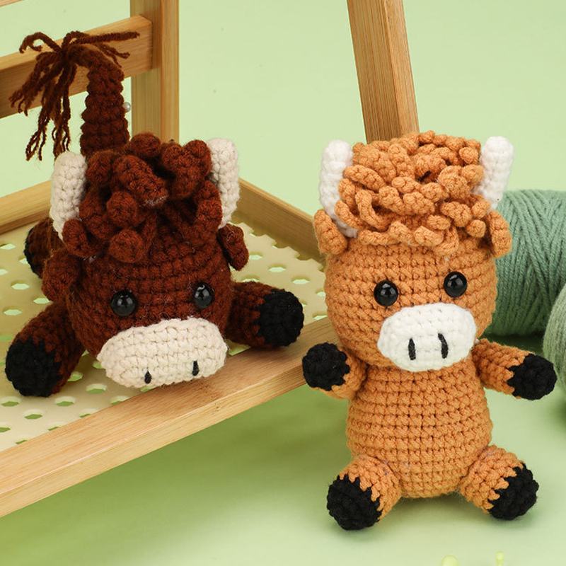 🧵DIY Hand-Knitted Animal Kit for Beginner