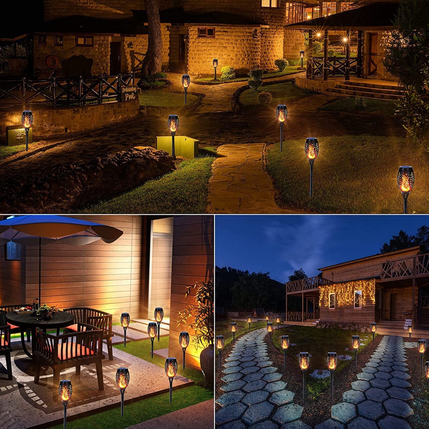 โจ Buy 1 Get 1 Free๐ Outdoor Garden Torch Solar Lamps ๐ก๐ก