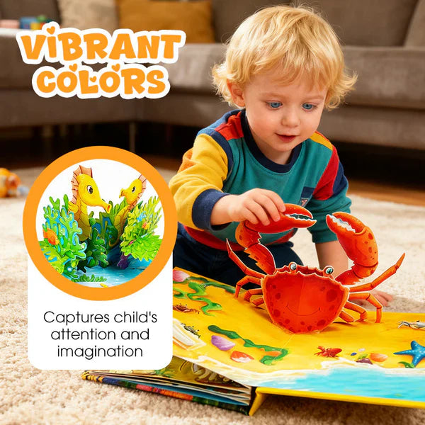 ✨【Kids’ 3D Pop-Up Animal Book - Interactive Early Learning Essential】✨