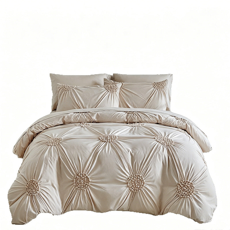 📢📢40% OFF & FREE SHIPPING !! ⏰Elegant Pinch Pleat Duvet Cover Set