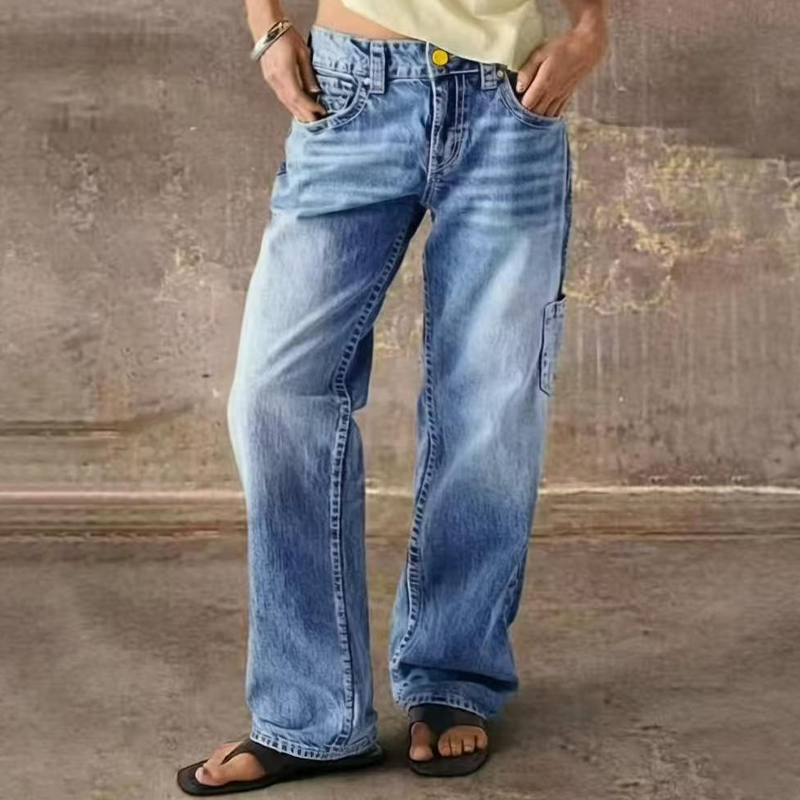 📢📢40% OFF !! ⏰Women’s Casual Loose Fit Straight Leg Jeans