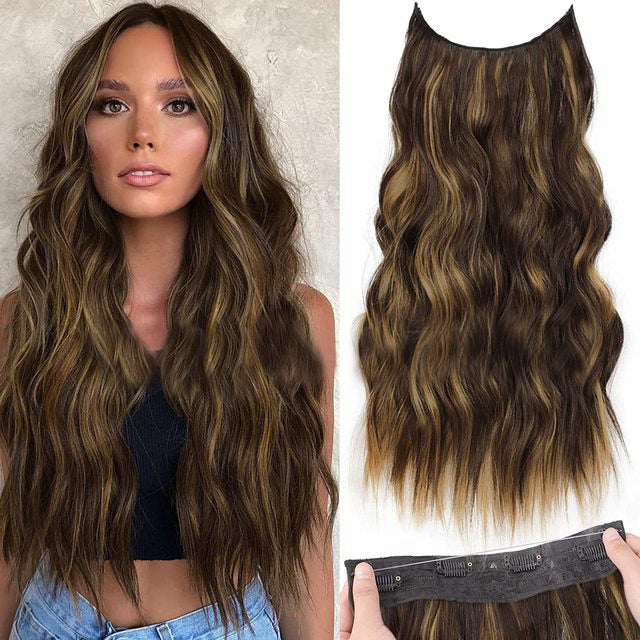 💖Buy 1 get 1 free 🤩Women's Gradient Long Wavy Hair Wig, One-Piece with Adjustable Fit💁