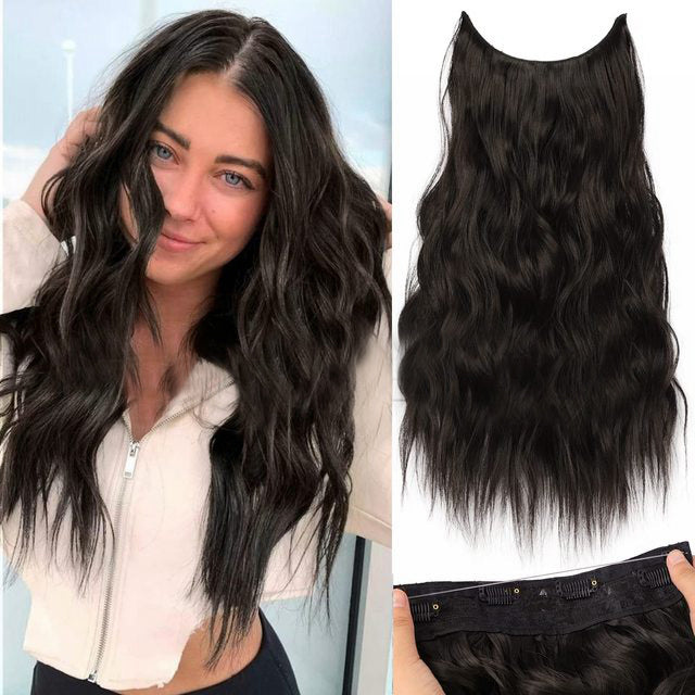 💖Buy 1 get 1 free 🤩Women's Gradient Long Wavy Hair Wig, One-Piece with Adjustable Fit💁