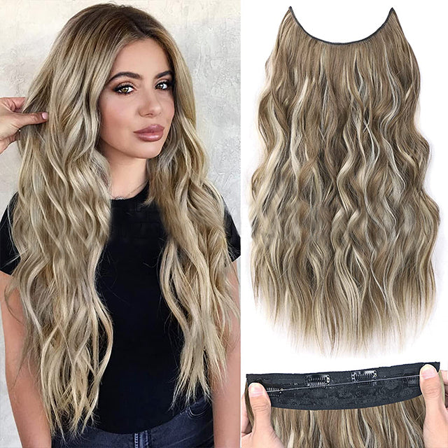 💖Buy 1 get 1 free 🤩Women's Gradient Long Wavy Hair Wig, One-Piece with Adjustable Fit💁