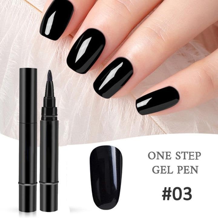 💅🌟 Limited Time Buy 1 Get 1 Free ! ✨One Step Nail Gel Pen🎨Free handheld mini UV nail lamp💡