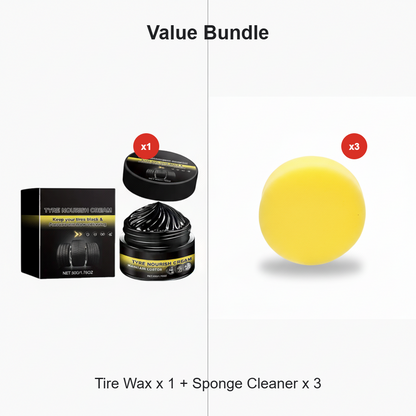 ✨ Tire wax – restores black gloss, blocks UV, repels dirt. Easy & quick! 🚗
