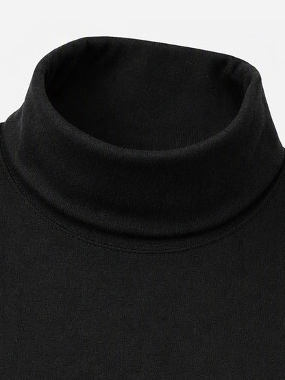 Men's Slim Fit Mock Turtleneck Top – Sleek, Stretchy, Modern Everyday Essential
