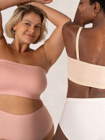 ⛱️Last Day Special Price ￡10.99!!🤩🔥Convertible Strapless Bandeau Bra with Wireless Comfort, Anti-Slip Grip & Removable Straps