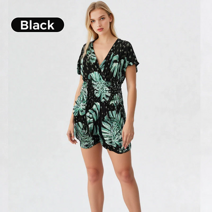 🌸Up to 40% off🔥Casual Floral Polka Dot Pocket Rompers