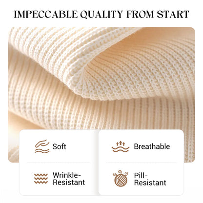 Women's Autumn Midi-Length Knit Sweater 🧥 – Layers Over Tees/Under Coats, Ideal for Office & Brunch Gatherings 💼