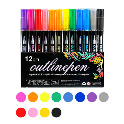 🎅Christmas Gift idea £6.99!!⚡50K+ SOLD!🎁Coloring Lightstick Graffiti Highlighter Pens