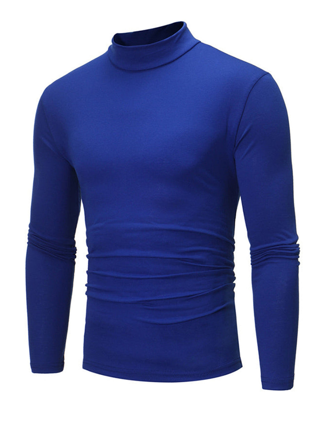 Men's Slim Fit Mock Turtleneck Top – Sleek, Stretchy, Modern Everyday Essential