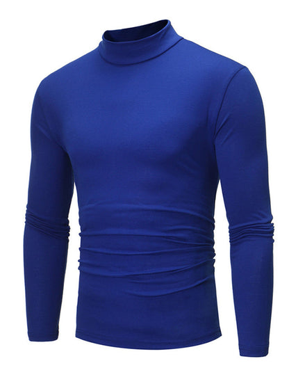 Men's Slim Fit Mock Turtleneck Top – Sleek, Stretchy, Modern Everyday Essential