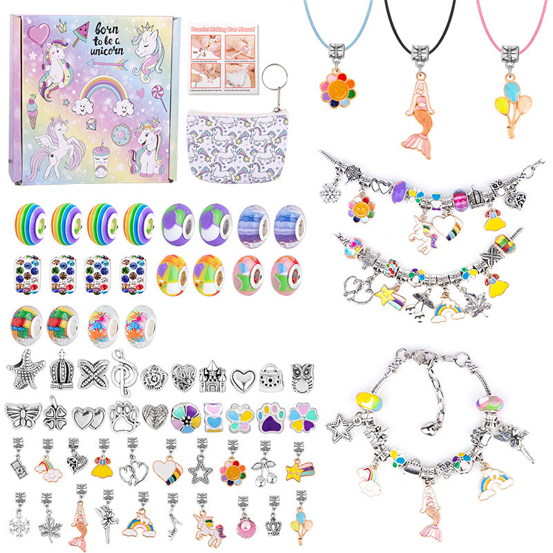 💥 50% OFF! 🎁 Charm Bracelet Jewelry Making Kit – Fun & Creative Crafting for All Ages 🎄