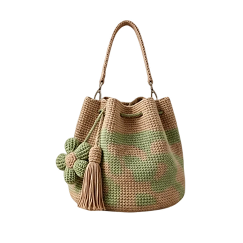 🌸NEW ARRIVAL LIMITED TIME OFFER ✨🌻Crochet Bucket Bag for Women——One tote. Endless summer vibes.🌼