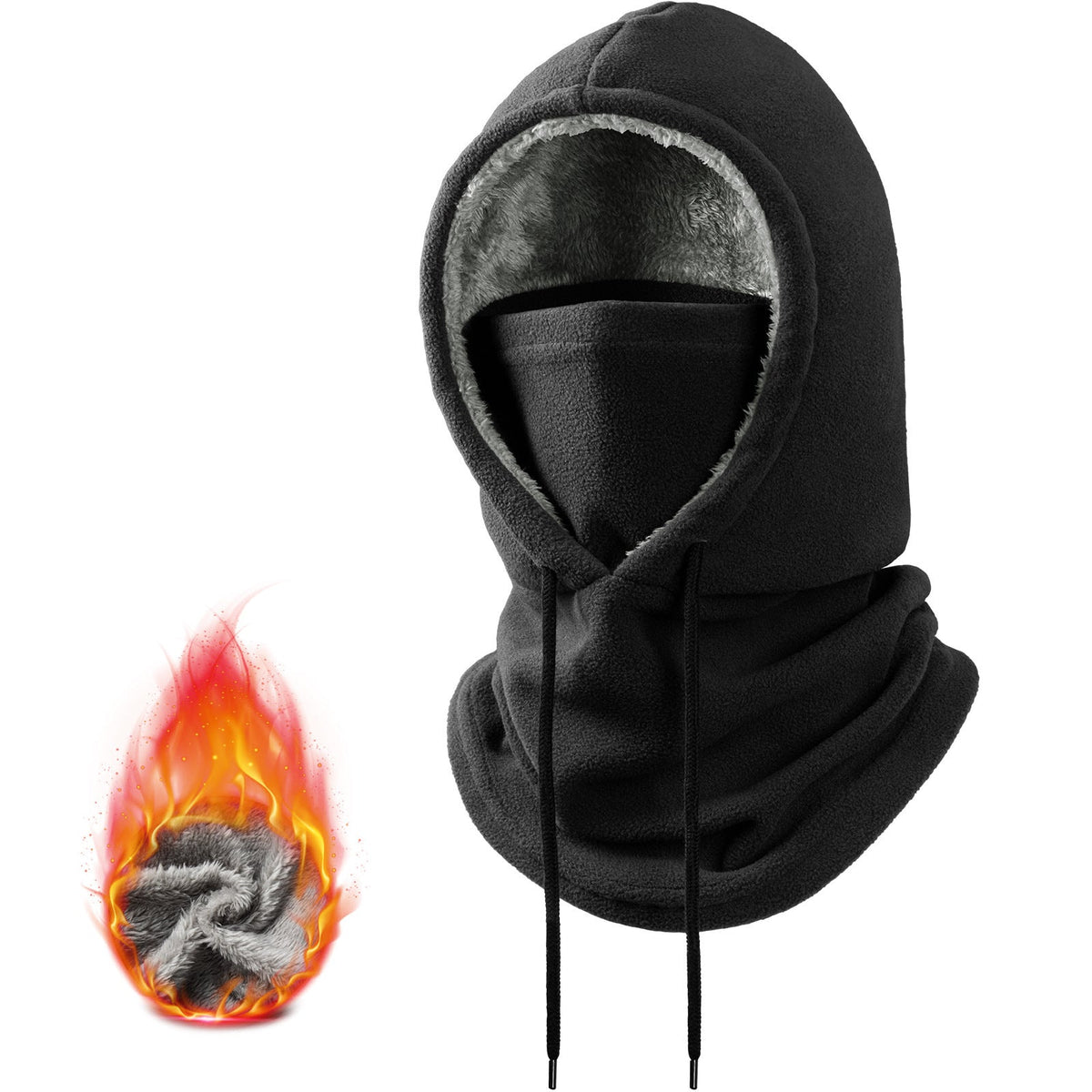 3-in-1 Winter Balaclava – windproof fleece covers head, neck, face & ears.🛡️💪