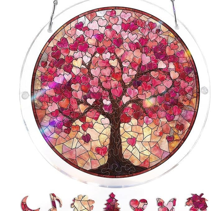 🔥LAST DAY 49% OFF ☀️ 🧩Acrylic 80 Pcs Puzzle✨Suncatcher Hanging Ornament