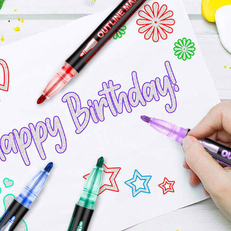 🎅Christmas Gift idea £6.99!!⚡50K+ SOLD!🎁Coloring Lightstick Graffiti Highlighter Pens