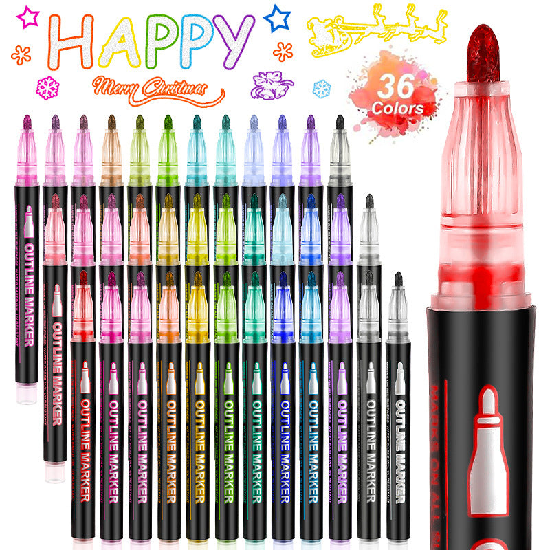 🎅Christmas Gift idea £6.99!!⚡50K+ SOLD!🎁Coloring Lightstick Graffiti Highlighter Pens