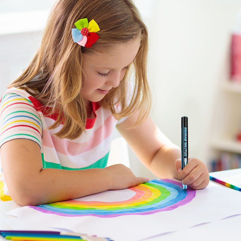 🎅Christmas Gift idea £6.99!!⚡50K+ SOLD!🎁Coloring Lightstick Graffiti Highlighter Pens