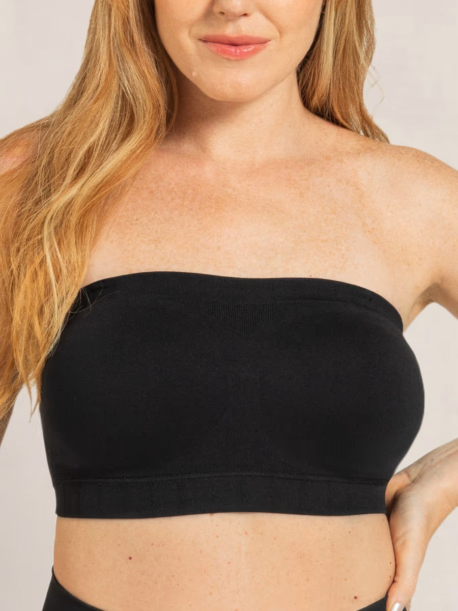 ⏳⏳LAST DAY SALE ONLY ￡10.99!!🔥Convertible Strapless Bandeau Bra with Wireless Comfort, Anti-Slip Grip & Removable Straps