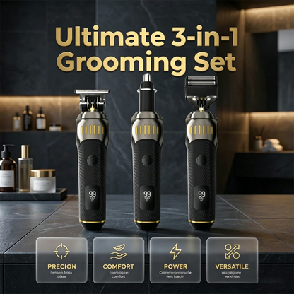 💥 LIMITED TIME: 50% OFF! 🏆3-in-1 grooming kit for men – hair & beard