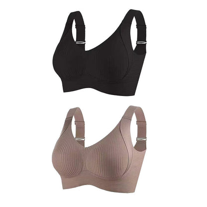 🎁2026 New Arrivals 50% OFF💥Women's Ribbed Push Up Adjustable Wireless Bra🌸