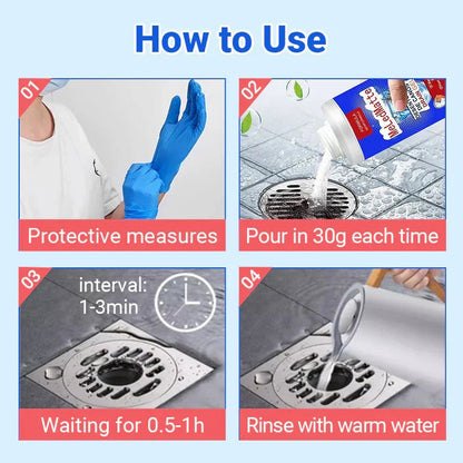 🥳2026 HOT SALE🥳💞50K+ SOLD!✨ 💝🚰 Powerful Pipe Dredging Agent – Fast Clog Removal, Safe for Pipes & Multi-Use 🚰