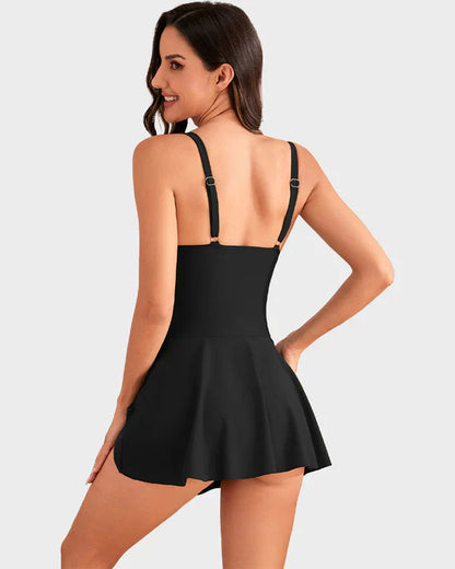 👙Last Day Sale 50% OFF💃Women's One Piece Tummy Control Tie Knot Swimsuit