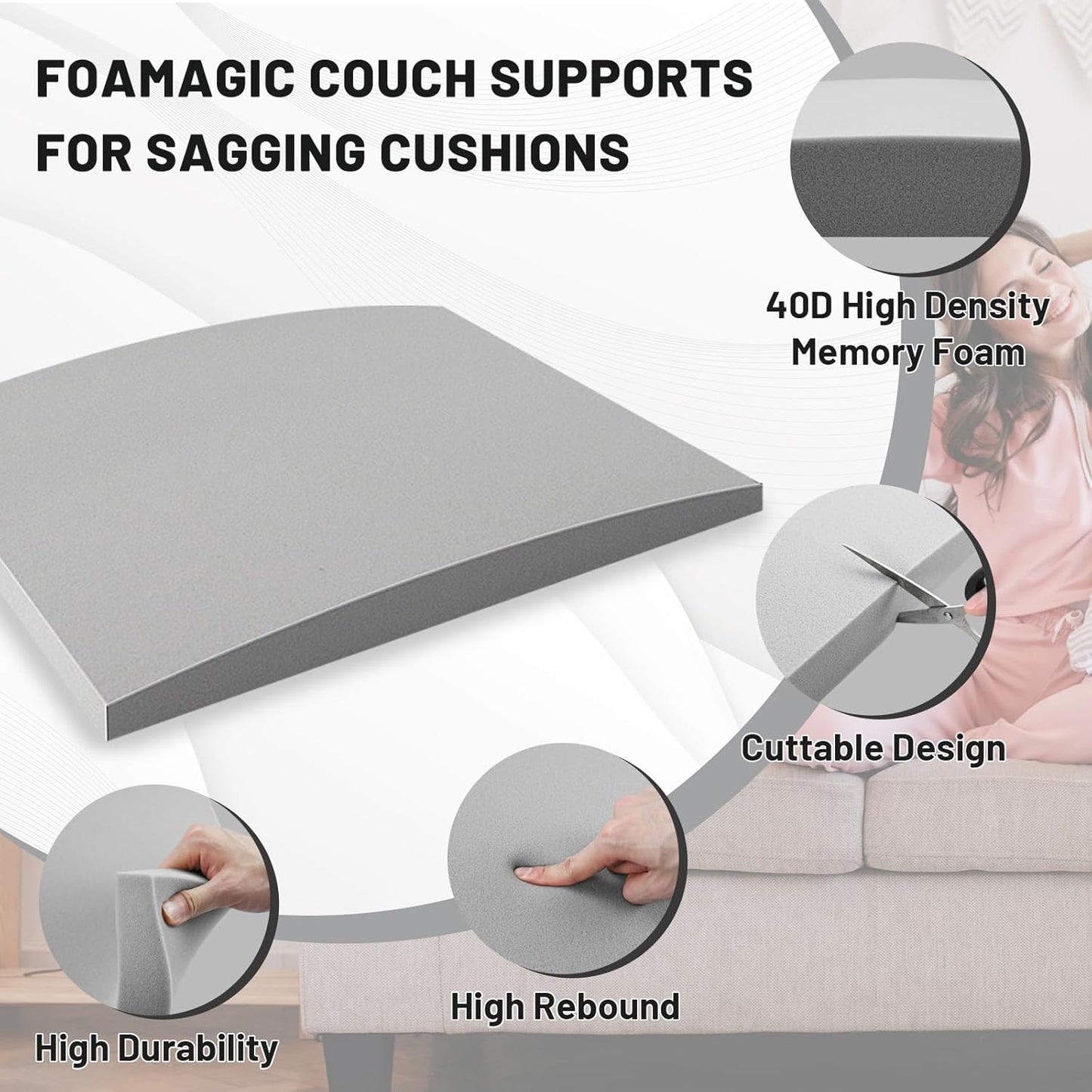 ⏰LAST DAY SPECIAL PRICE⚡🛋️Couch Cushion Support For Sagging Seat
