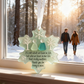 ❄Snowflake-Shaped Sea Glass Friendship Decor🌊✨ Shaped by Nature & Crafted by Hand!