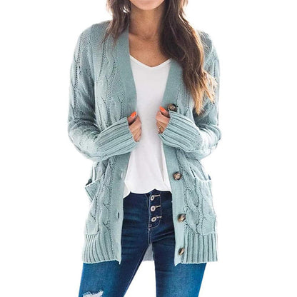 Women's Autumn Midi-Length Knit Sweater 🧥 – Layers Over Tees/Under Coats, Ideal for Office & Brunch Gatherings 💼