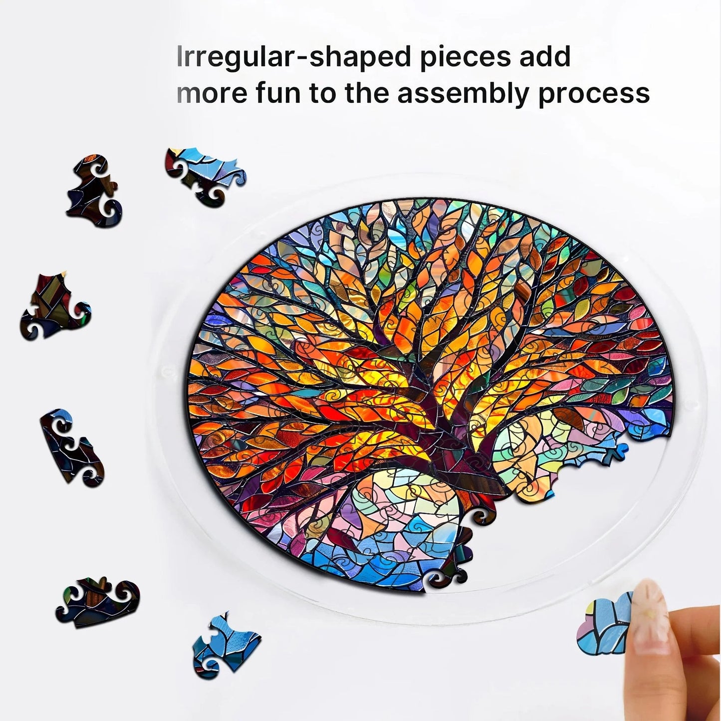 🔥LAST DAY 49% OFF ☀️ 🧩Acrylic 80 Pcs Puzzle✨Suncatcher Hanging Ornament